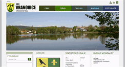 Desktop Screenshot of obec-vranovice.cz